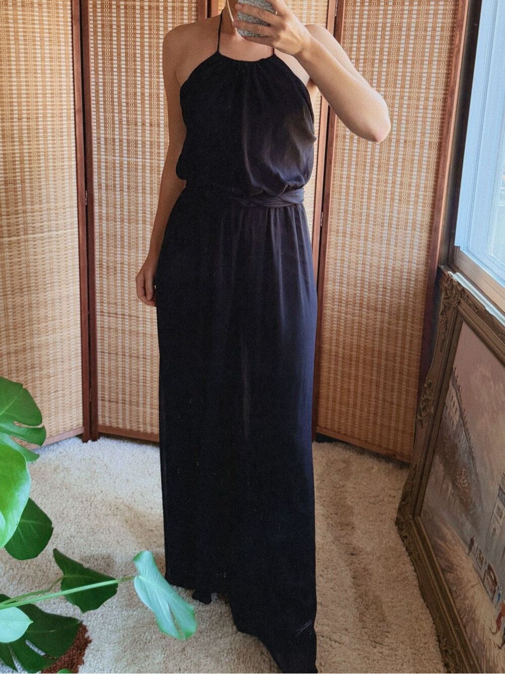 Isaac Mizrahi Black Chiffon Jumpsuit Size 2